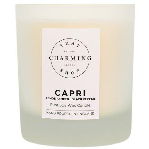 City Lights Candle - City Candle - Capri Candle - Lemon Amber Black Pepper Deluxe Candle - That Charming Shop