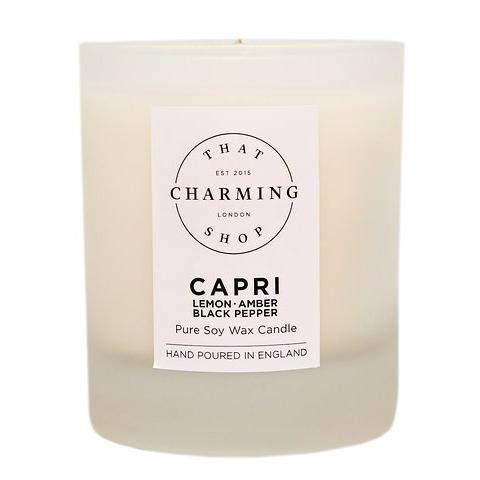 City Lights Candle - City Candle - Capri Candle - Lemon Amber Black Pepper Home Candle - That Charming Shop