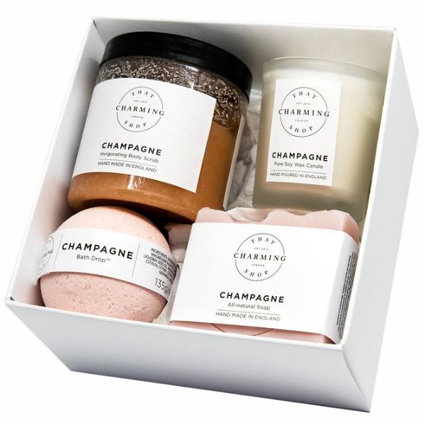 Champagne Beauty Box - Beauty Gift Box - Bridesmaid Proposal Box - That Charming Shop