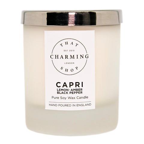 City Lights Candle - City Candle - Capri Candle - Lemon Amber Black Pepper Home Candle - That Charming Shop