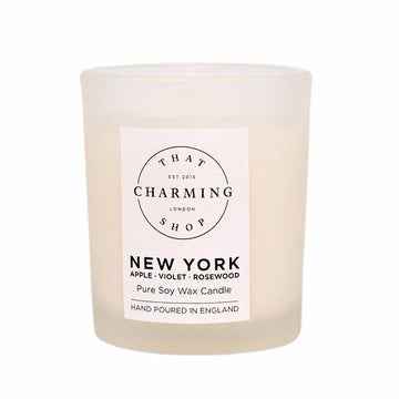 City Lights Candle - City Candle - New York Travel Candle - Apple Violet Rosewood Candle - That Charming Shop