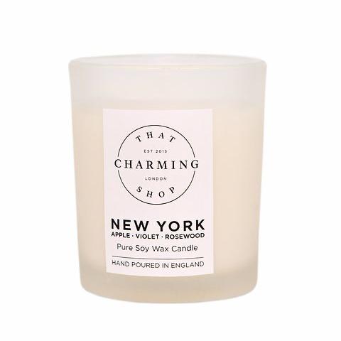 City Lights Candle - City Candle - New York Travel Candle - Apple Violet Rosewood Candle - That Charming Shop
